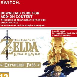 The Legend of Zelda Breath of the Wild Expansion Pass Switch