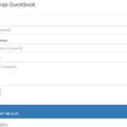 Bootstrap Guestbook Extension WYSIWYG Web Builder