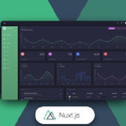 Nuxt Black Dashboard 30% OFF