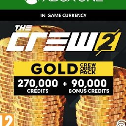 The Crew Gold Crew Credits Pack Xbox One 13% OFF