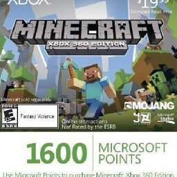 Xbox Live Microsoft Points for Minecraft 11% OFF