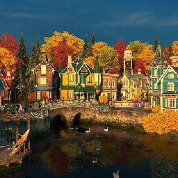 3PlaneSoft Fall Village 3D Screensaver 11% OFF