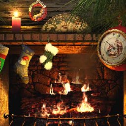 3PlaneSoft Fireside Christmas 3D Screensaver