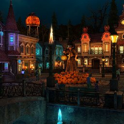 3PlaneSoft Halloween Village 3D Screensaver