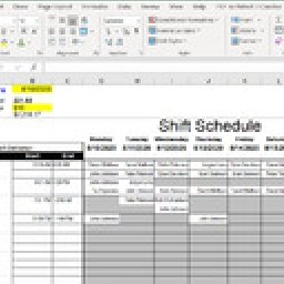 Shift Scheduler Spreadsheet 20% OFF